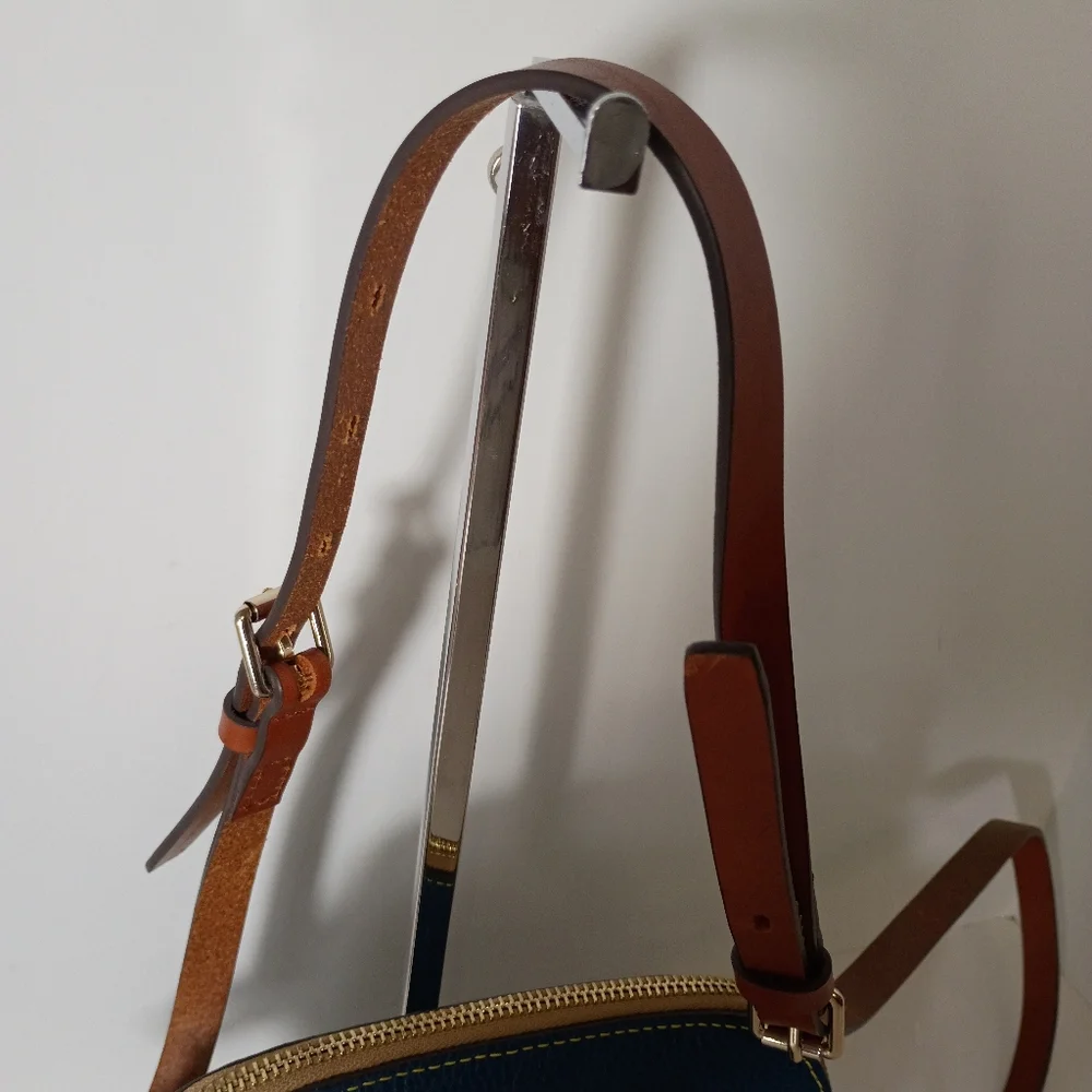 Dooney & Bourke Teal Pebble Leather Crossbody Bag and Wallet Set - Picture 4 of 17